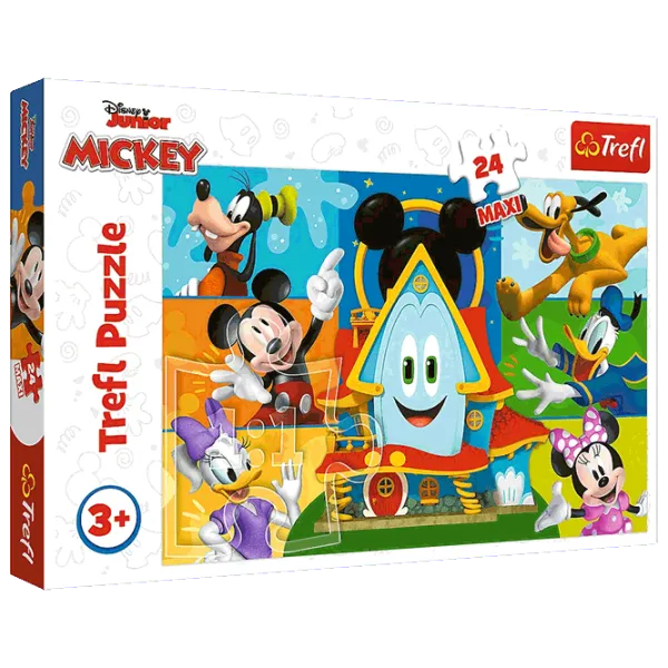 Puzzle Trefl Mickey Mouse 3+/ Количество деталей: 24 photo 1 Puzzle Trefl Mickey Mouse 3+/ Количество деталей: 24 photo 1