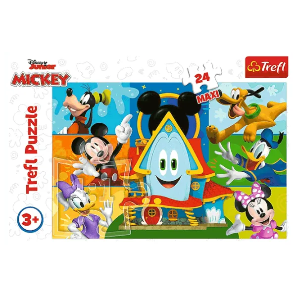 Puzzle Trefl Mickey Mouse 3+/ Количество деталей: 24 photo 3 Puzzle Trefl Mickey Mouse 3+/ Количество деталей: 24 photo 3