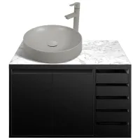 Seturi mobilă de baie Aquatoria Bianco PAL / Gray