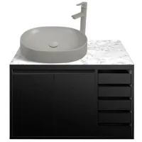 Seturi mobilă de baie Aquatoria Bianco PAL / Gray