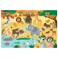 Puzzle Trefl Babies on Safari 3+/ Numărul de piese: 24 photo 2