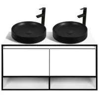 Наборы мебели для ванной комнаты Aquatoria Eclipse ЛДСП / White