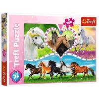 Puzzle Trefl Beautiful horses 7+/ Numărul de piese: 200
