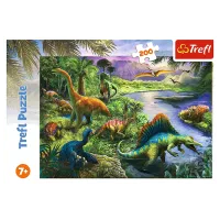 Puzzle Trefl Predatory Dinosaurs 7+/ Numărul de piese: 200 photo 2