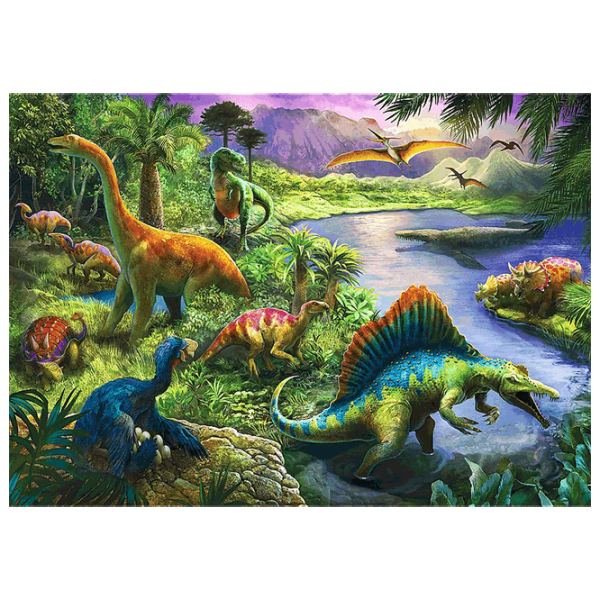 Puzzle Trefl Predatory Dinosaurs 7+/ Количество деталей: 200 photo 3 Puzzle Trefl Predatory Dinosaurs 7+/ Количество деталей: 200 photo 3