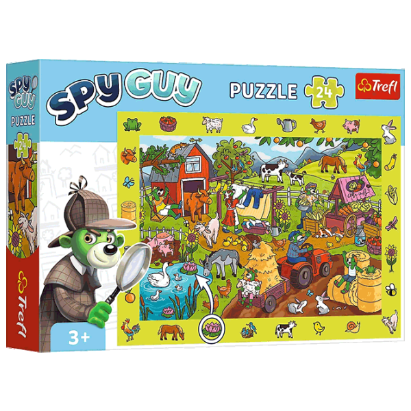 Puzzle Trefl Spy Guy - Farma 4+/ Numărul de piese: 24 photo 1
