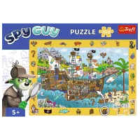 Puzzle Trefl Spy Guy - Pirate Ship 4+/ Numărul de piese: 100 photo 3