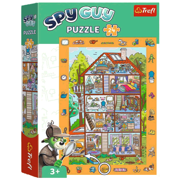 Puzzle Trefl Spy Guy - At Home 4+/ Количество деталей: 24 photo 1