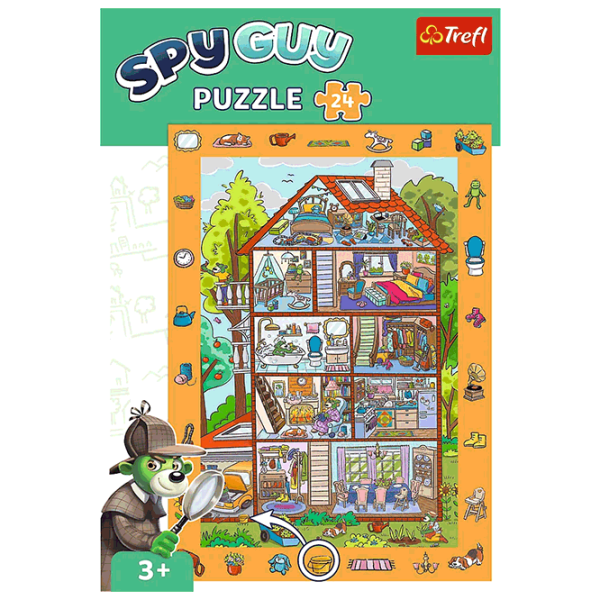 Puzzle Trefl Spy Guy - At Home 4+/ Количество деталей: 24 photo 3