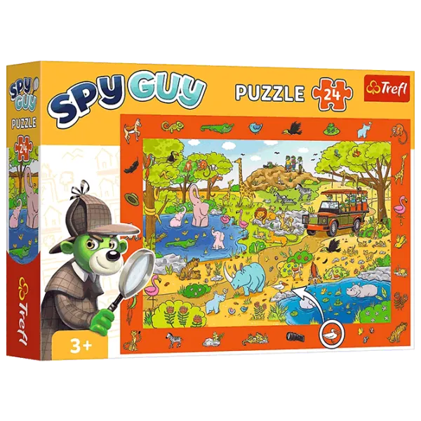 Puzzle Trefl Spy Guy-Safari 4+/ Количество деталей: 24 photo 1 Puzzle Trefl Spy Guy-Safari 4+/ Количество деталей: 24 photo 1