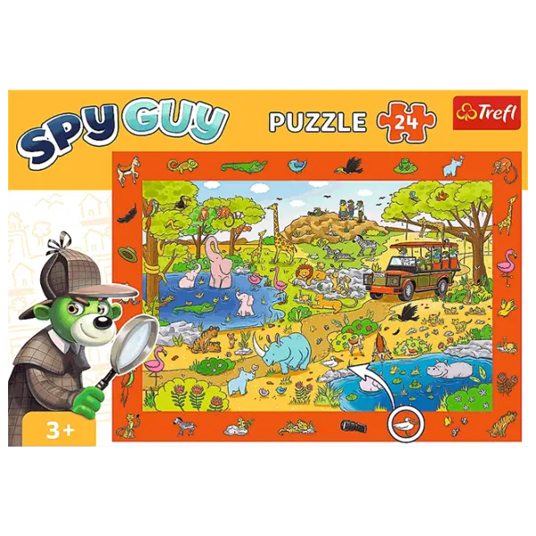 Puzzle Trefl Spy Guy-Safari 4+/ Количество деталей: 24 photo 2 Puzzle Trefl Spy Guy-Safari 4+/ Количество деталей: 24 photo 2