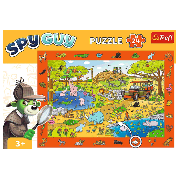 Puzzle Trefl Spy Guy-Safari 4+/ Количество деталей: 24 photo 2 Puzzle Trefl Spy Guy-Safari 4+/ Количество деталей: 24 photo 2