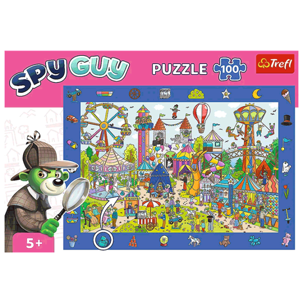 Puzzle Trefl Spy Guy - Amusement Park 4+/ Numărul de piese: 100 photo 2 Puzzle Trefl Spy Guy - Amusement Park 4+/ Numărul de piese: 100 photo 2