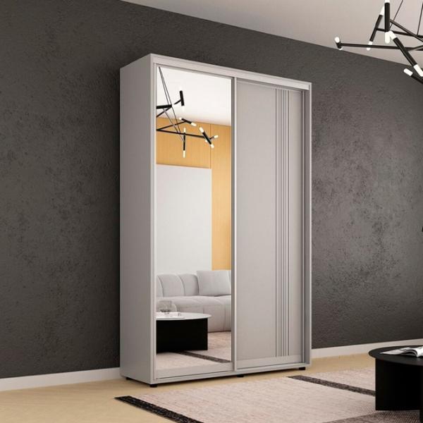 Шкаф Mobildor-Lux Compact 170 x 45см x 220 / ЛДСП / Светло серый photo 3