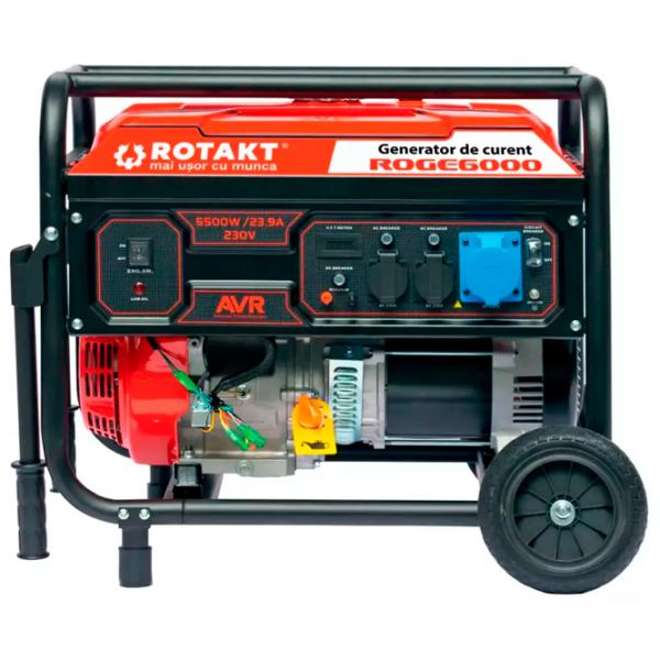 Generator de curent Rotakt ROGE6000 220 V Benzină / 5.5 kW photo 1
