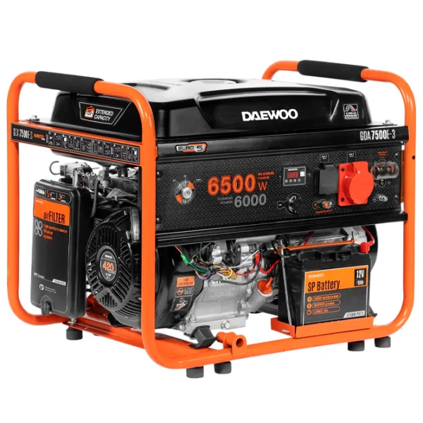 Генератор Daewoo GDA 7500E 230 В Бензин / 6 кВт photo 1