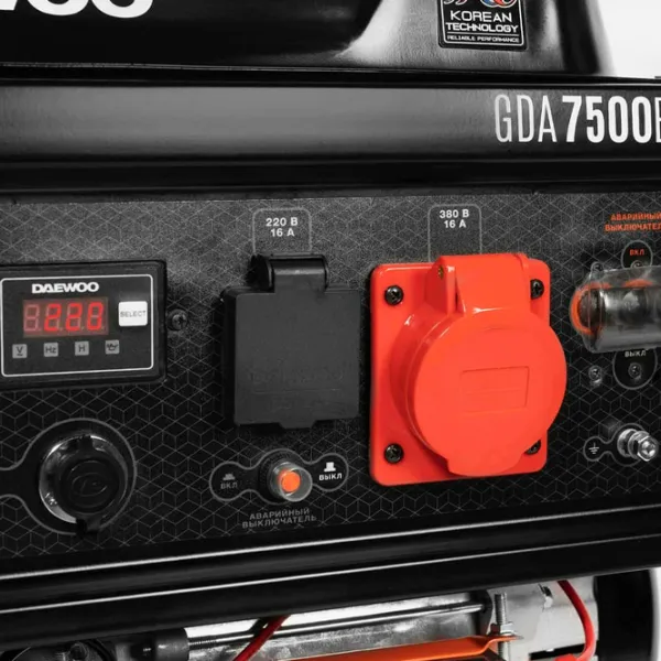Генератор Daewoo GDA 7500E 230 В Бензин / 6 кВт photo 2