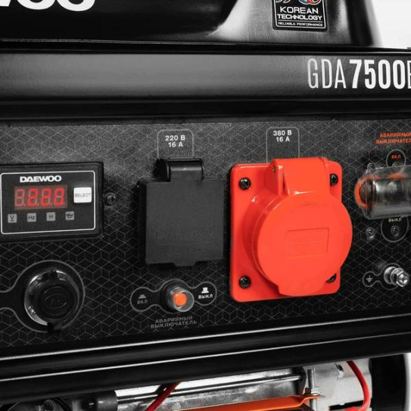 Генератор Daewoo GDA 7500E 230 В Бензин / 6 кВт photo 2