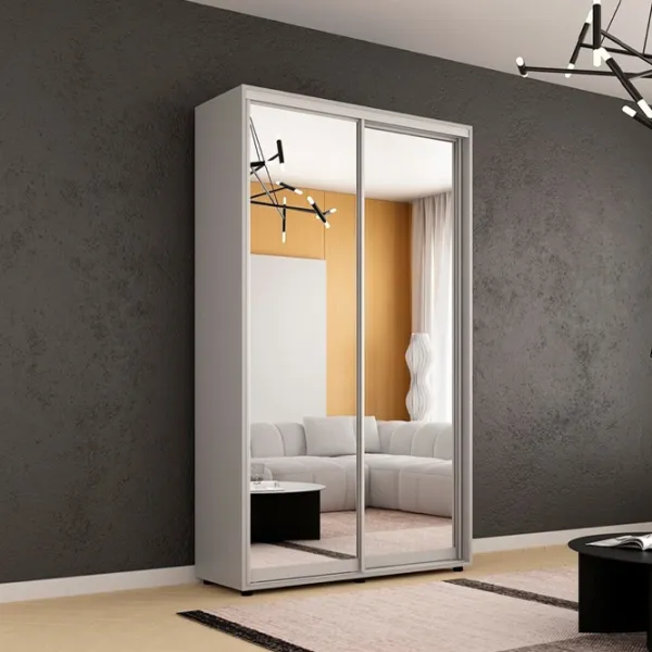 Dulap Mobildor-Lux Compact 130 x 45 x 220 / PAL / Gri deschis photo 3