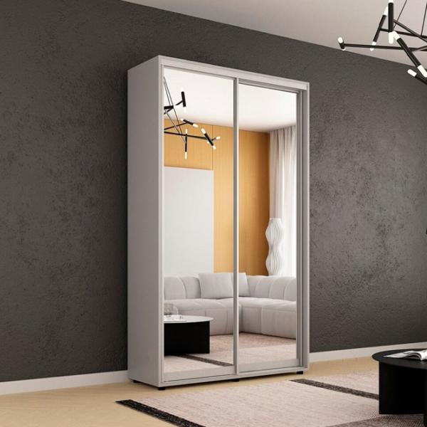 Dulap Mobildor-Lux Compact 130 x 45 x 220 / PAL / Gri deschis photo 3