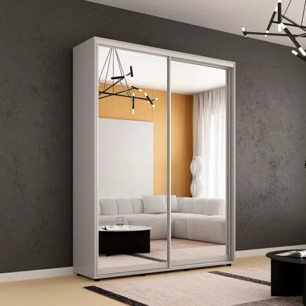 Dulap Mobildor-Lux Compact 140 x 45 x 220 / PAL / Gri deschis photo 3