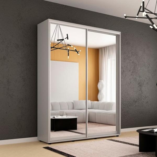 Dulap Mobildor-Lux Compact 160 x 45 x 220 / PAL / Gri deschis photo 2