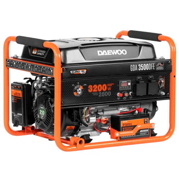 Генератор Daewoo GDA 3500DFE 220 В Бензин, газ / 2.8 кВт photo 1
