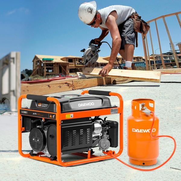 Генератор Daewoo GDA 3500DFE 220 В Бензин, газ / 2.8 кВт photo 5