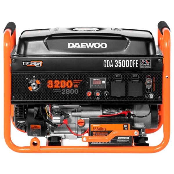 Генератор Daewoo GDA 3500DFE 220 В Бензин, газ / 2.8 кВт photo 7