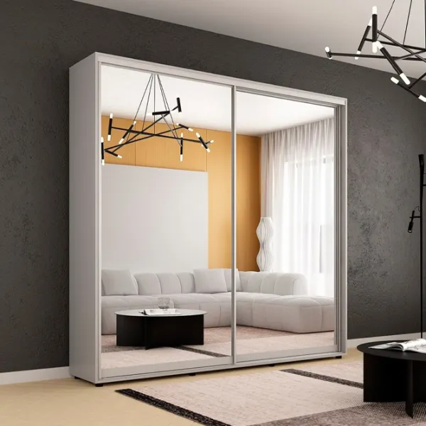Dulap Mobildor-Lux Compact 200 x 45 x 220 / PAL / Gri deschis photo 3