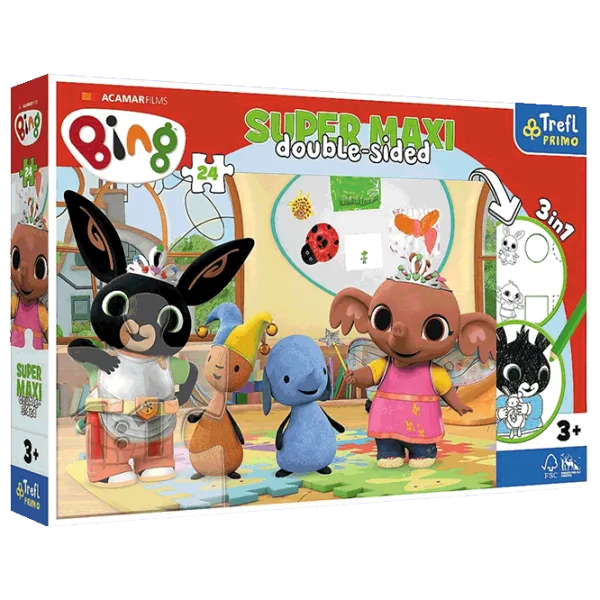 Puzzle Trefl Bing and Frends 3+/ Numărul de piese: 24 photo 1