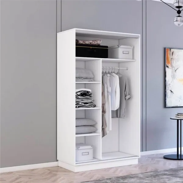Dulap Mobildor-Lux Fox 110 x 60 x 200 / PAL / Alb photo 2