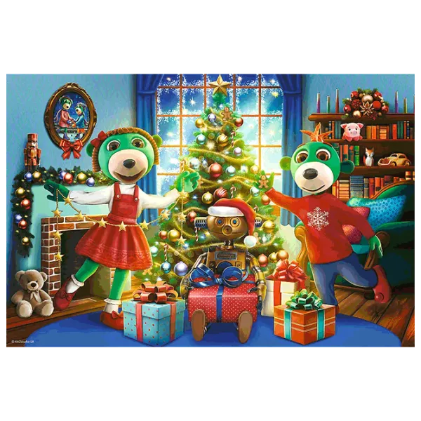 Puzzle Trefl Winter Trefliki 3+/ Numărul de piese: 100 photo 2