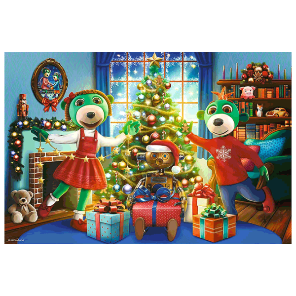 Puzzle Trefl Winter Trefliki 3+/ Numărul de piese: 100 photo 2