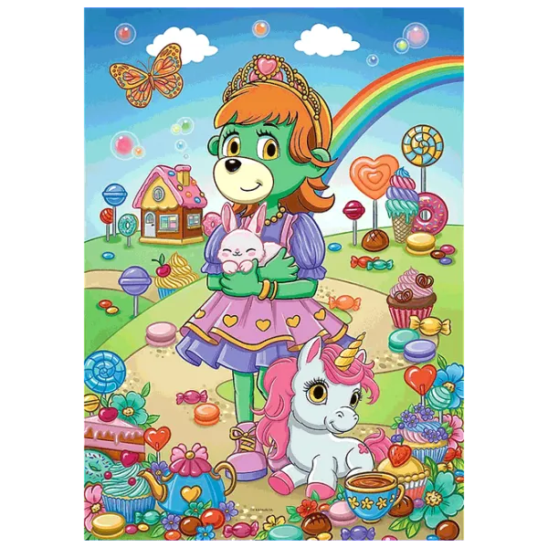 Puzzle Trefl Glitter Trefliki 5+/ Количество деталей: 100 photo 2 Puzzle Trefl Glitter Trefliki 5+/ Количество деталей: 100 photo 2
