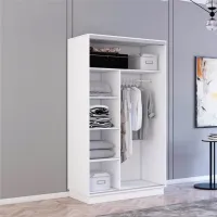 Dulap Mobildor-Lux Fox 160 x 60 x 200 / PAL / Alb photo 3