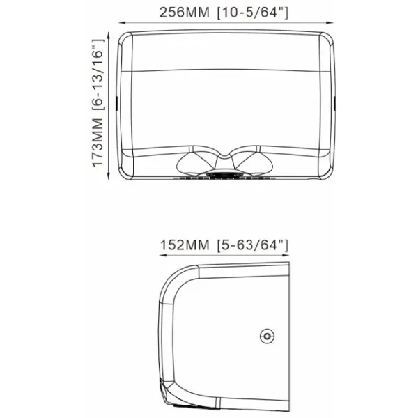 Uscător de mâini Uniplast KW-1025 1150 W / Silver photo 2