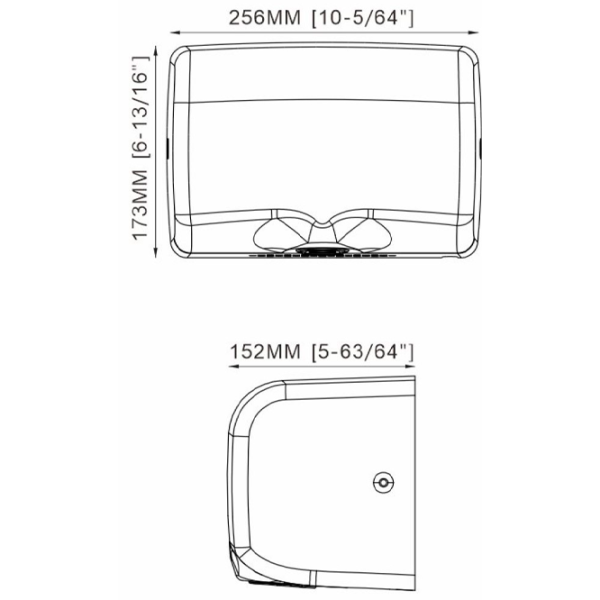 Uscător de mâini Uniplast KW-1025 1150 W / Silver photo 2
