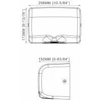 Uscător de mâini Uniplast KW-1025 1150 W / Silver photo 2