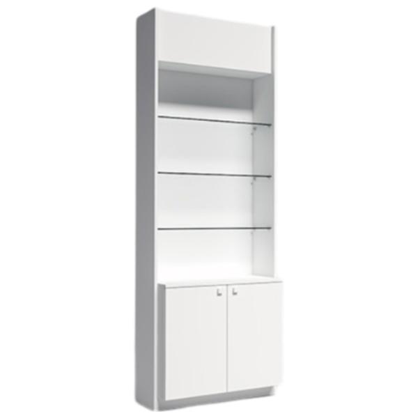 Dulap cu vitrină Indart 06 PAL / White photo 1