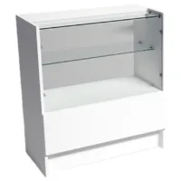 Витрина для гостиной Indart 01 ДСП / White