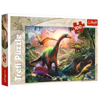 Puzzle Trefl Dinosaurs land 5+/ Numărul de piese: 100
