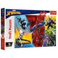Puzzle Trefl Upside down Spiderman 5+/ Numărul de piese: 100