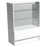 Витрина для гостиной Indart 02 ДСП / White