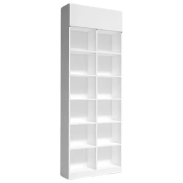 Витрина для гостиной Indart 04  ДСП / White photo 1