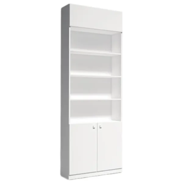 Витрина для гостиной Indart 08 ДСП / White photo 1