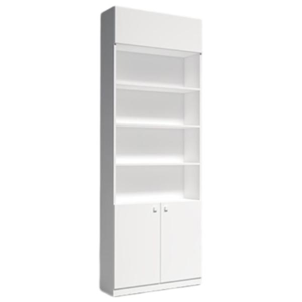 Витрина для гостиной Indart 08 ДСП / White photo 1