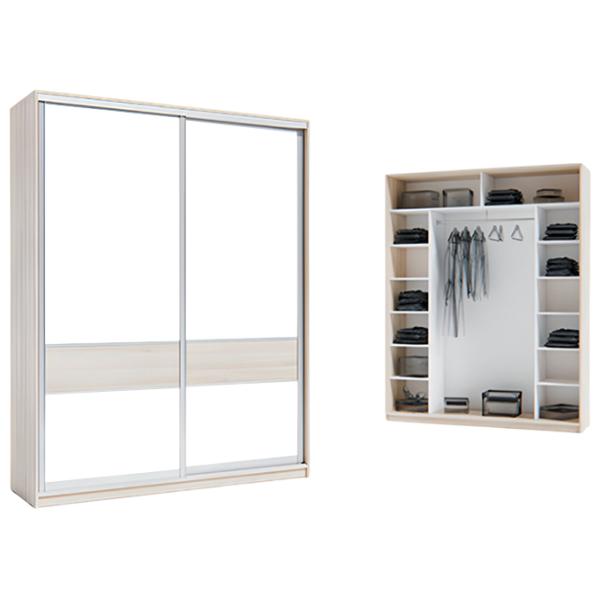 Шкаф Indart Cupeu 09 180 x 60см x 230 / LPAL / Бежевый photo 2 Шкаф Indart Cupeu 09 180 x 60см x 230 / LPAL / Бежевый photo 2