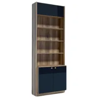 Dulap cu vitrină Indart 14 PAL / Walnut