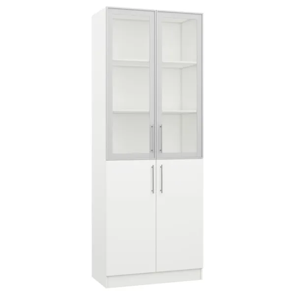 Витрина для гостиной Practik 09128 ДСП / White photo 1